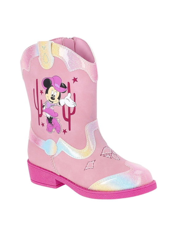 Disney Minnie Mouse Toddler Girls Western Cowboy Boots