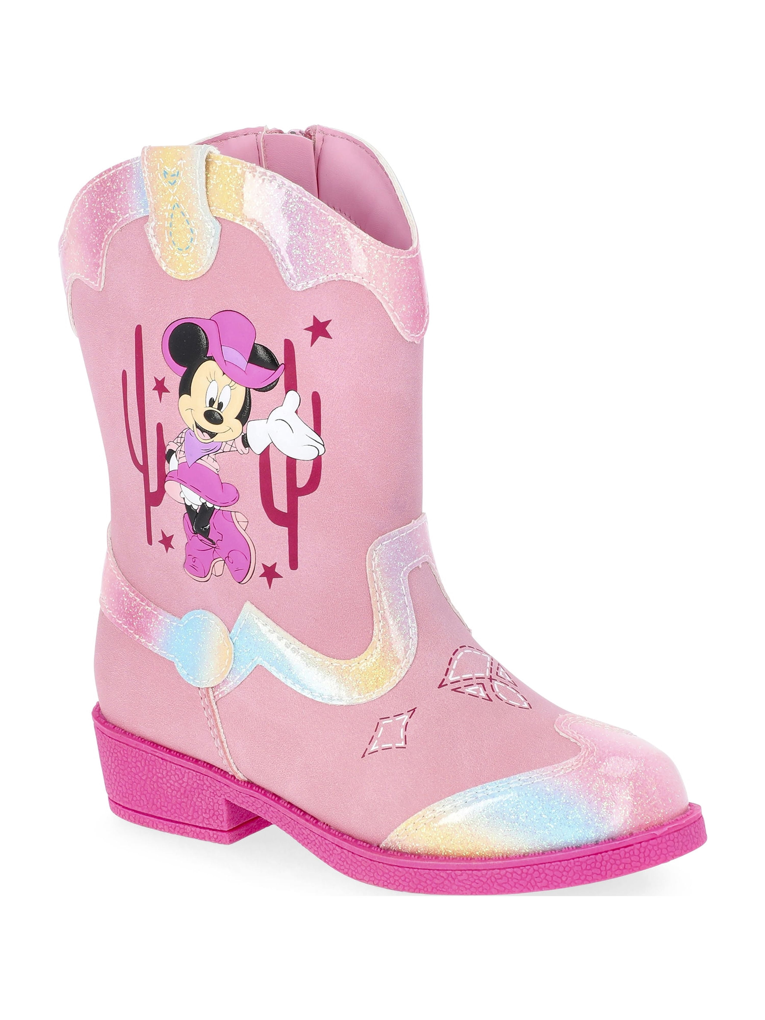 Disney Minnie Mouse Toddler Girls Western Cowboy Boots