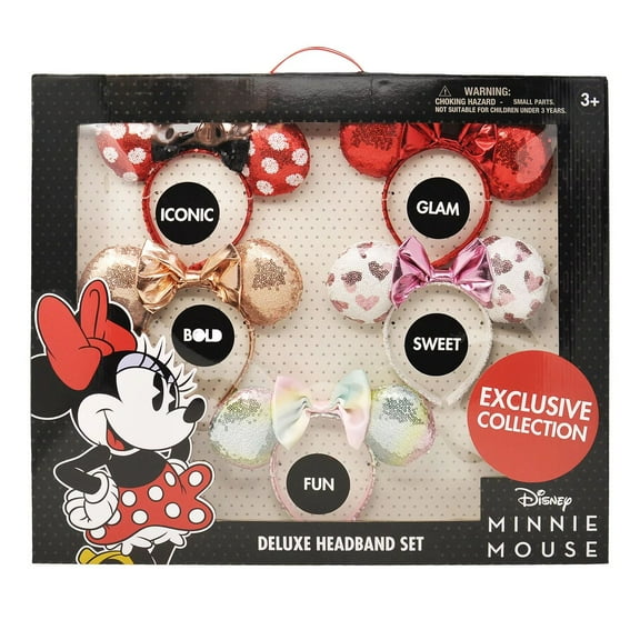 DISNEY Minnie Mouse Deluxe Travel Accessory Set In Headband Kit