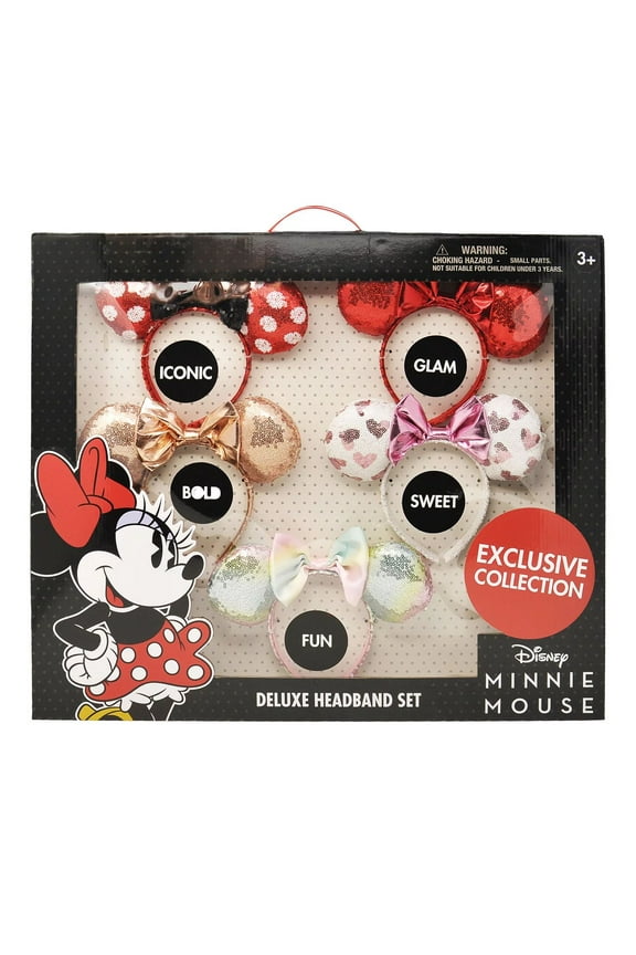 Minnie Mouse Deluxe Travel Accessory Set In Headband Kit