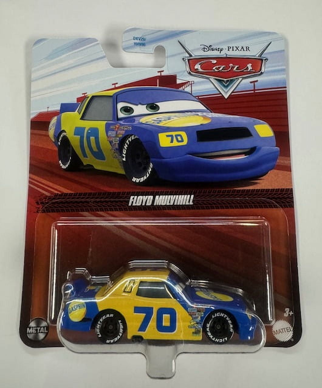 DISNEY PIXAR CARS METAL SERIES FLOYD MULVIHILL #70 GASPRIN 1