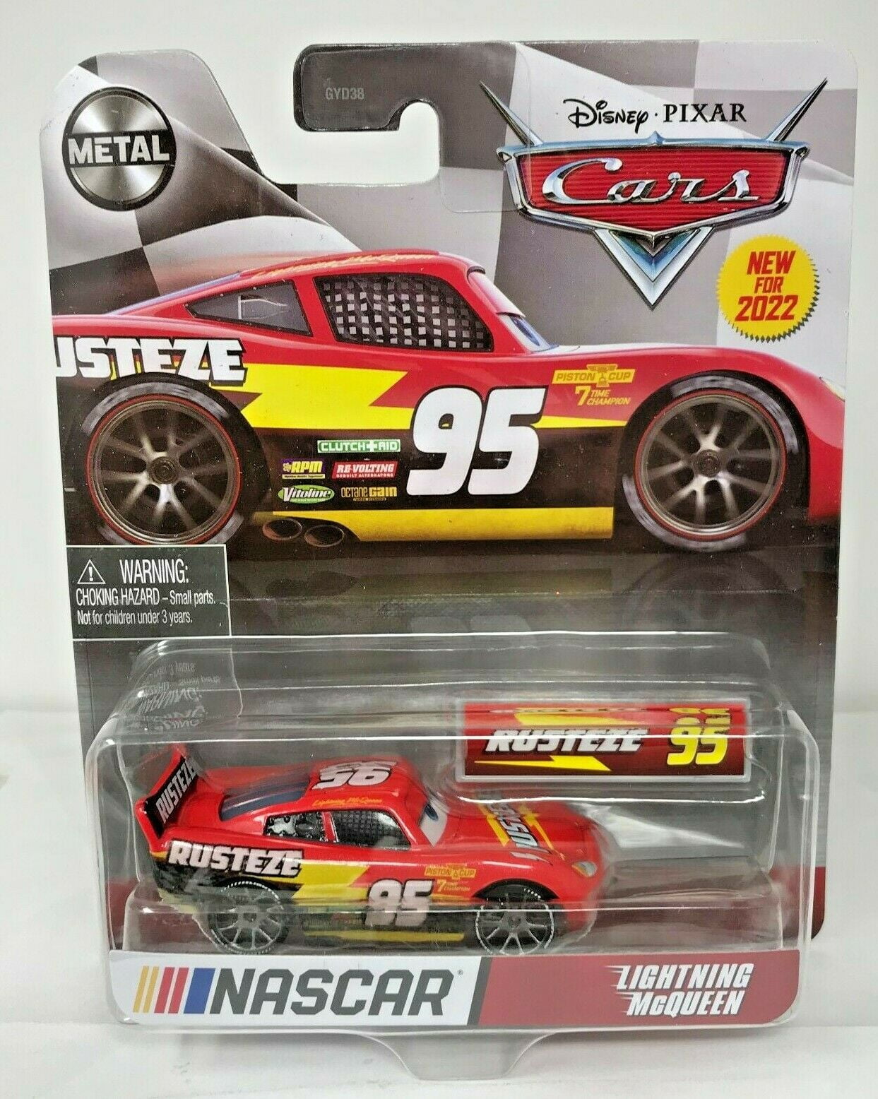 DISNEY PIXAR CARS NASCAR LIGHTNING McQUEEN RUSTEZE 95 NEW FOR 2022