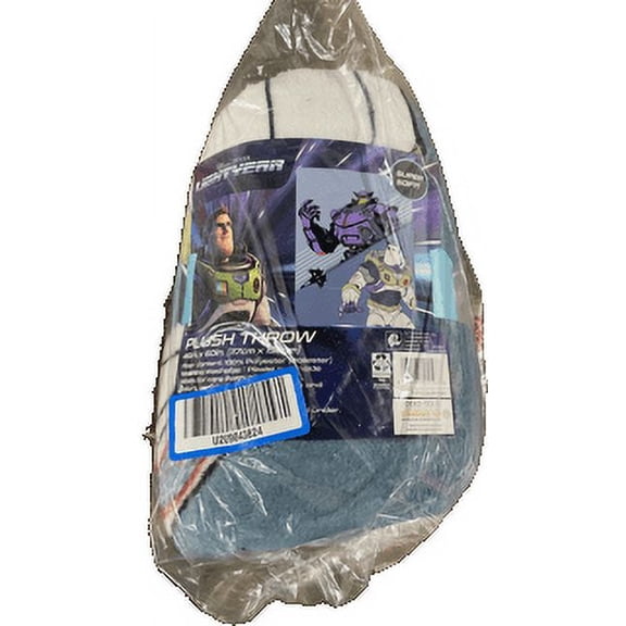 Buzz Lightyear Space Ranger and Zurg Fleece Throw Blanket, 46" X 60"
