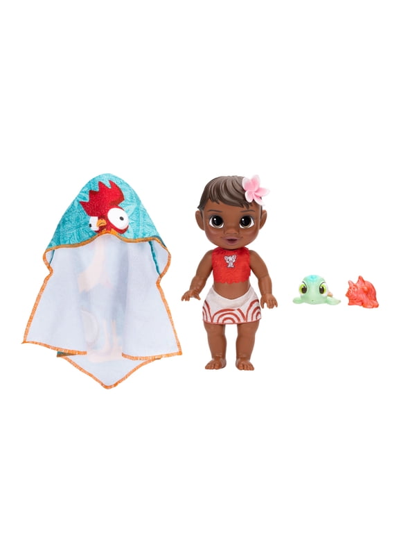 Disney Princess Baby Moana Bath Time Doll with Accessories