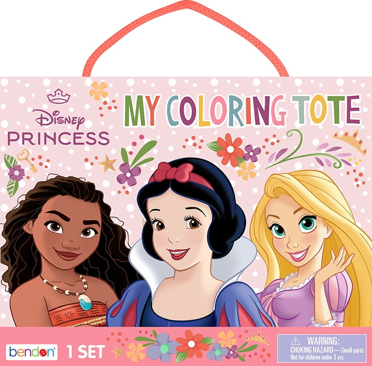 DISNEY PRINCESS COLORING TOTE