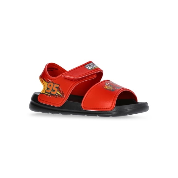 Disney Pixar Cars Lightning McQueen Toddler Boys Single Strap Sandals