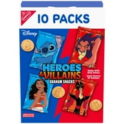 Disney Heroes and Villains Graham Snacks, Custom Cookies Variety Pack, Kids Snacks, 10 Snack Packs