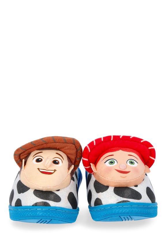 Disney Toy Story Toddler Girls 3D Character Slippers with Back Strap