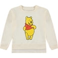 thumbnail image 1 of DISNEY Winnie the Pooh Girls Pullover Sweatshirt with Chenille Patch - Big Girls Sizes 7-16 Ivory, 1 of 6