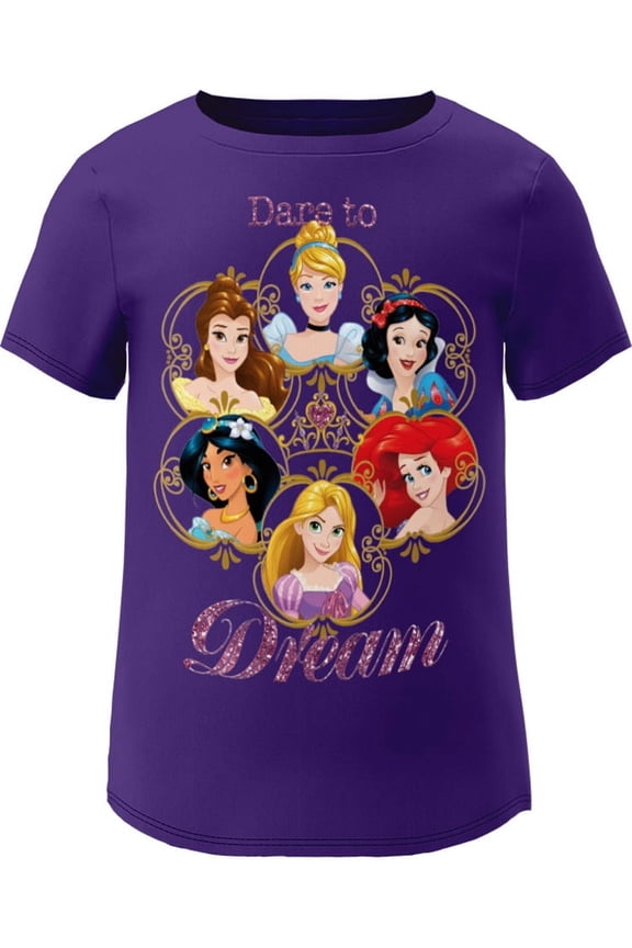 Princesses Purple Youth Fashion Tee, XS-L (Girl's)