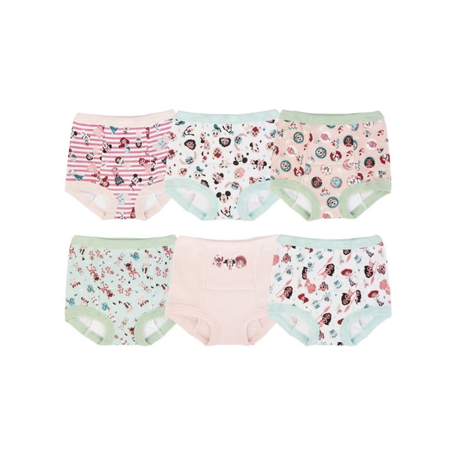 DISNEY100 Toddler Girls' Training Pants, 6 Pack, Sizes 2T3T