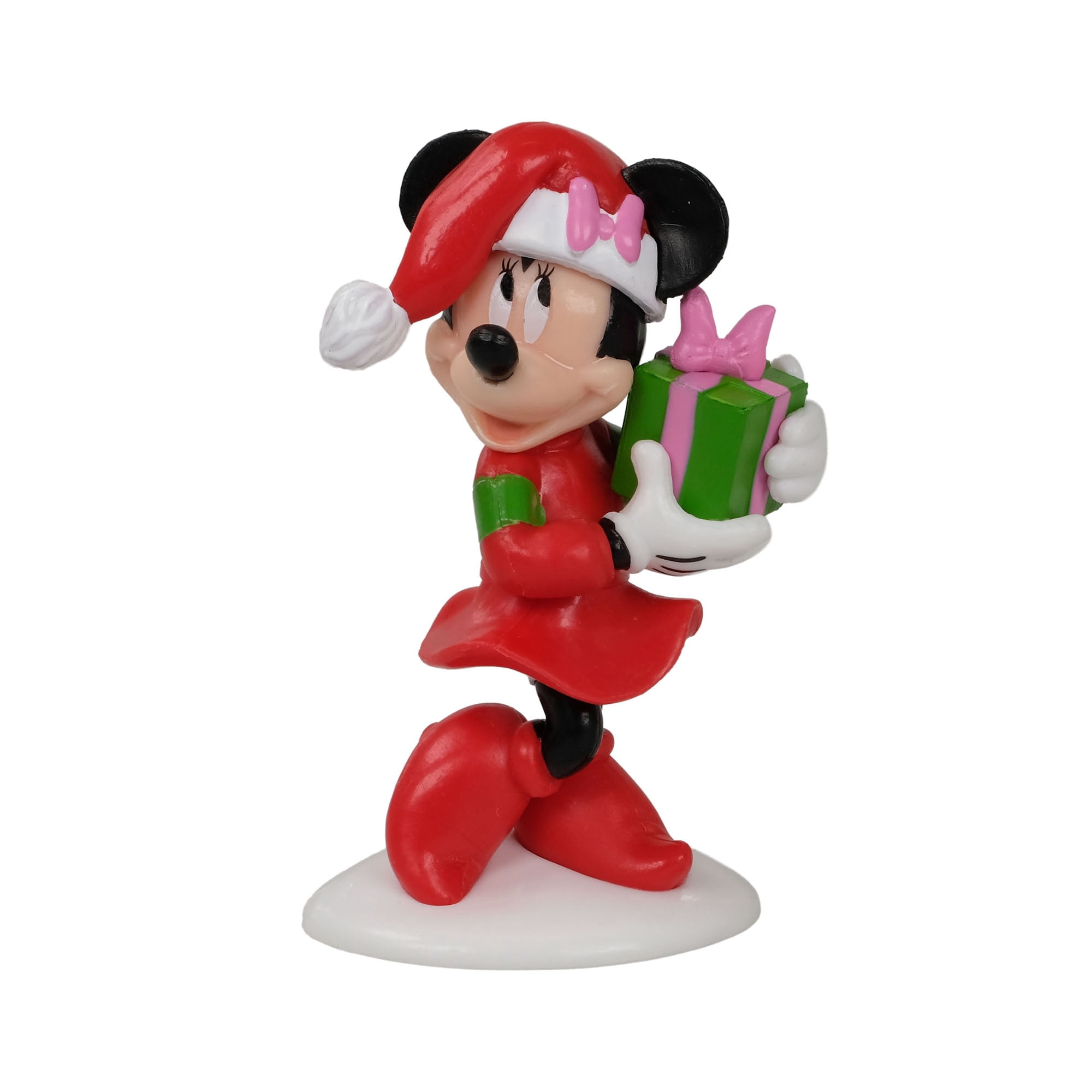 Disney Minnie Mouse Tabletop Figurine in Santa Outfit