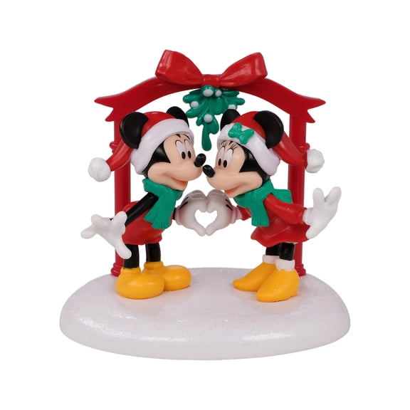 Disney Mickey & Minnie Under the Mistletoe Village Piece