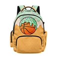 thumbnail image 1 of DISNIMO 17 Inch Kids School Backpack Ice Cream Basketball Print Lightweight Large Bookbag with Side Mesh Pockets Front Zipper Pocket for Teens Student Daily Use, 1 of 7