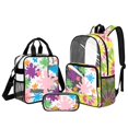 thumbnail image 1 of DISNIMO 3PCS Clear Backpack for Girls, Tie Dye Printed Heavy Duty PVC Transparent Backpack with Front Pocket for School, 17 Inch Clear Bookbag with Lunch Box and Pencil Pouch, 1 of 5