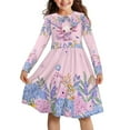 thumbnail image 1 of DISNIMO Axolotl Dress for Girls Soft Girl Mini Dress for Girls 7-18 YearsLong Sleeve Dress for Children Girls Dresses Casual Children Dresses for Girls Floral Midi Dress for Girls, 1 of 1