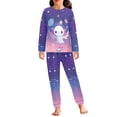 thumbnail image 1 of DISNIMO Axolotl Galaxy Pajamas Kids Girls 11/12 Pajama Set for Girls 2 Piece Pjs for Kids Boys Pj Sets for Girls Long Sleeve Pajamas for Girls Kids Loungewear Set Girls Sleepwear, 1 of 7