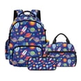 thumbnail image 1 of DISNIMO Backpack for Teen Boys, Planet Star Print 17 Inch Bookbag Lunch Bag Pencil Case 3 in 1 School Backpack Set, Kindergarten Elementary Middle Backpack Boys Back to School Supplies, 1 of 7