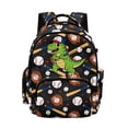 thumbnail image 1 of DISNIMO Baseball Dinosaur Print Multi Compartment Backpack for Kids, Breathable Padded Adjustable Straps, Lightweight School Bag for Elementary & Middle School Students Daily Use, 1 of 7