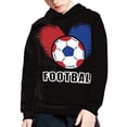 thumbnail image 1 of DISNIMO Black Football Hoodie for Kids Pullover Hoodies for Girls 14-16 Years Old Long Sleeve Hoodies for Boys Sweatshirt for Children Hoodie Sweatshirts for Boys and Girls Hoodie Soft Youth, 1 of 7