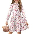 thumbnail image 1 of DISNIMO British Flag Dress Girls Heart Dress 11-12 Kids Long Sleeve Skater Dress Girls Midi Dress Teen Girl Swing Dress with Collar Girls Button Front Dress for Children Holiday Dress Kid Sundress, 1 of 7