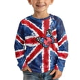thumbnail image 1 of DISNIMO Butterfly British Flag T Shirt for Kids 9-10 Year Shirt Long Sleeve Boys Shirts Casual Crew Neck Tops for Girls Soft Clothes Fall Outfits for Boys Clothing Loose Fit T Shirts for Girls, 1 of 1