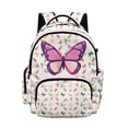 thumbnail image 1 of DISNIMO Butterfly Floral School Backpack, Multi Compartment Spacious Bookbag with Side Mesh Pockets for Elementary & Middle School Kids Daily Use, Travel, Outdoor Activities, 1 of 7