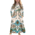 thumbnail image 1 of DISNIMO Butterfly Flower Long Sleeve Dresses with Pockets for Kids Dresses for Girls Size 5-6 Years Old Dress for Kids Girls Long Swing Dress with Sleeves Kids Frocks Girls Soft Dresses, 1 of 7