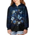 thumbnail image 1 of DISNIMO Butterfly Hoodie Girls Flower Hoodie Kids Zippered Hoodie for Girls 8-10 Sweatshirt with Hoodie Girls Zipper Sweatshirts for Boys Hoodies Jackets/Hoodies for Girls Animal Hoodies for Girl, 1 of 7
