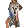thumbnail image 1 of DISNIMO Camo Print Women's Swimsuit Coveups Kimono Cardigan Summer Beach Cover Up Casual Loose Long Bikini Coverup, 1 of 6