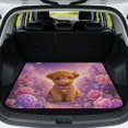 thumbnail image 1 of DISNIMO Car Cargo Mat Highland Cow Flower Print Heavy Duty Trunk Liner Washable Cargo Protector Universal Protective Mat for SUV Truck Sedan Vehicles, 1 of 7