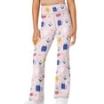 thumbnail image 1 of DISNIMO Cat Tulip Yoga Pants Flared with Pockets 8t for Kids Workout Dancing Yoga Bell Bottoms Leggings Kids Sport Yoga Pants Flare for Kids Bell Bottom Pants, 1 of 7