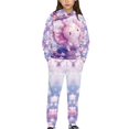 thumbnail image 1 of DISNIMO Cherry Blossom Axolotldie Hoodie Outfits for Girls 6-7 Hoodie with Pants for Boys 2 Piece Hoodie Set for Girls Pullover Hoodies And Joggers for Kids Tracksuit Set Girls Sweatshirt Pockets, 1 of 7