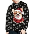thumbnail image 1 of DISNIMO Christmas Corgi Hoodies for Teen Girls Boys Hoodie Size 11-13 Youth Hooded Sweatshirt Kids Pullover Snowflake Hoodies Sweatshirts with Pockets for Boys Streetwear Hoodie Polyester, 1 of 7