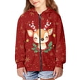 thumbnail image 1 of DISNIMO Christmas Reindeer Hoodie Kids Girls Snowflake Hoodies Star Girl Hoodie Zip Up Boy Sweatshirts Hoodies Sweatshirt for Girls Zipper Hoodies Size 8-10 Jacket Hoodie Boys Zip Hoodie, 1 of 7