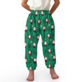 thumbnail image 1 of DISNIMO Christmas Santa Claus Bloomer Harem Pants for Girls Harem Bloomers for Kids Harem Pants Girls Soft Harem Bloomers Summer Fall Long Pants for Kids Girls Baggy Pants Size 3-7 Sweatpant, 1 of 7