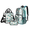thumbnail image 1 of DISNIMO Clear Backpack for Girls, Sea Turtle Starfish Print 3Pcs Stadium Approved 17" See Through Bookbag Set with Pencil Case, Large Capacity Lunch Bag with Long Strap, 1 of 5