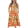 thumbnail image 1 of DISNIMO Colorful Flower Dress with Sleeves for Kids Dress with Long Sleeves And Pockets Girls Dresses for 5-6 Year Old Girls Long Sleeve Swing Dress with Pockets Midi Dress, 1 of 7