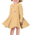 thumbnail image 1 of DISNIMO Corgi Dress for Girls Paw Print Dress Kids Size 13-14 Dresses for Girls Long Sleeve Dresses Soft Twirl Dress Girls Casual Midi Dress Girls Fall Skater Dress Children Winter Dress Teenager, 1 of 6