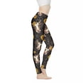 thumbnail image 1 of DISNIMO Cow Sunflower Printed High Waisted Yoga Pants for Women, Soft Workout Leggings Breathable Yoga Pants Leggings for Running Cycling, Black, S, 1 of 6