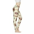 thumbnail image 1 of DISNIMO Cowboy Printed Yoga Pants Leggings for Women, Soft Women's Workout Leggings Tummy Control, Breathable High Waisted Yoga Pants for Workout Sport, Beige, 3XL, 1 of 6