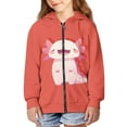 thumbnail image 1 of DISNIMO Cute Axolotl Hoodie Kids Red Hoodie Girls Hoodies Size 8-10 Hoodie Sweatshirts Boys Sweatshirt with Zipper Girls Animal Hoodies for Girls Zip Up Hoodie Child Jacket Girl Hoodie Jackets, 1 of 7