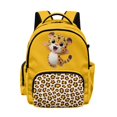 thumbnail image 1 of DISNIMO Cute Leopard Print 17 Inch Boys Girls School Backpack, Sturdy Lightweight Kids Bookbag with Adjustable Shoulder Straps for Students Daily Use, 1 of 7