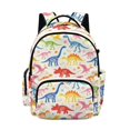 thumbnail image 1 of DISNIMO Dinosaur Print 17 Inch Kids School Backpack, Sturdy Lightweight Bookbag with Adjustable Padded Straps for Boys Girls, Ideal for Daily School Travel Use, 1 of 7