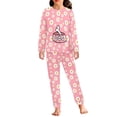 thumbnail image 1 of DISNIMO Dog Flower Kids Pjs Set Long Sleeve Pj Top and Pants Set Cute Sleepwear 7-8T 2 Piece Girls Pajamas Set Kids & Boys Pajama Big Boys Girls Nightwear Set Night wear, 1 of 7