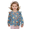 thumbnail image 1 of DISNIMO Floral Printed Sweatshirt for Toddler Girl Long Sleeve T-Shirts Crewneck Pullover Tops Fall Winter Clothes 1-2 Years, 1 of 7