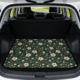 thumbnail image 1 of DISNIMO Floral Printed Universal Car Trunk Mat 29" x 39" Decorative Cargo Liner Floor Mat All Weather Trunk Protection Trimmable to Fit Heavy Duty Car Trunk Mat Suitable for Most Car Models, 1 of 7