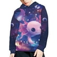 thumbnail image 1 of DISNIMO Galaxy Axolotl Boy Hoodie Sweatshirts for Boys Hooded Sweatshirt Boys 6-7 Pullover Hoodies Girls Boys Streetwear Hoodie Long Sleeve Child Streetwear Hoodie Kids Girl, 1 of 7