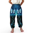 thumbnail image 1 of DISNIMO Galaxy Butterfly Bloomer Harem Pants Girls Baggy Sweatpants Size 8-12 Harem Bloomers Long Pants Loose Trousers for Girls Harem Pants Dance Pants Kids Elastic Waist Pants High Waist, 1 of 7