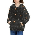 thumbnail image 1 of DISNIMO Galaxy Star Hoodies for Girls Black Hoodie Size 6-7 Kids Streetwear Hoodie Sweatshirt for Girls and Boys Hooded Pullover Sweatshirts for Chidren Soft Clothing, 1 of 7
